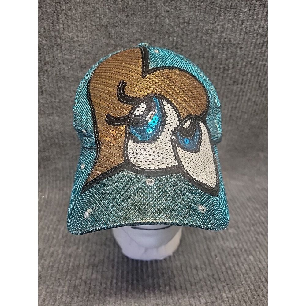 Womens Hat Cap Heart Sequins And Glitter